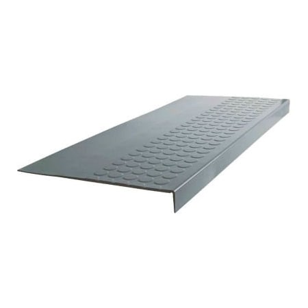 Roppe Rubber Raised Circular Stair Tread Square Nose 12.06in x 54in Dark Gray 54983P150